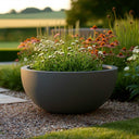 Zinc Galvanised Round Bowl Planter
