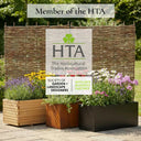 75cm Long Corten Steel 90cm Tall Trough Planter with Plate & Feet
