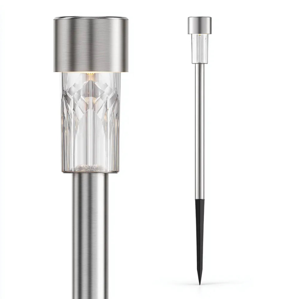 12 Solar Garden Lights with Stake & Automatic Sensor