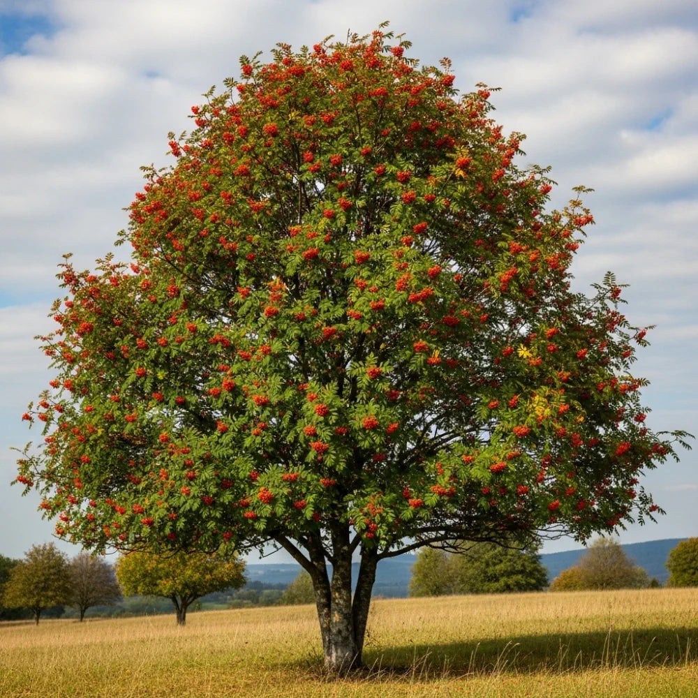 10ft Multi-Stem Mountain Ash Rowan Tree | Mature Sorbus aucuparia | 36L Pot | 4 Years Old