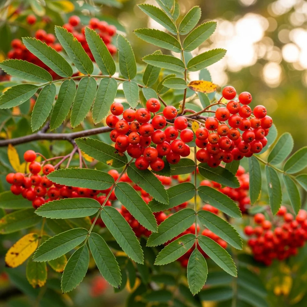 10ft Multi-Stem Mountain Ash Rowan Tree | Mature Sorbus aucuparia | 36L Pot | 4 Years Old