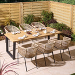 Oslo 6 Seat Dining Set - 210cm Table