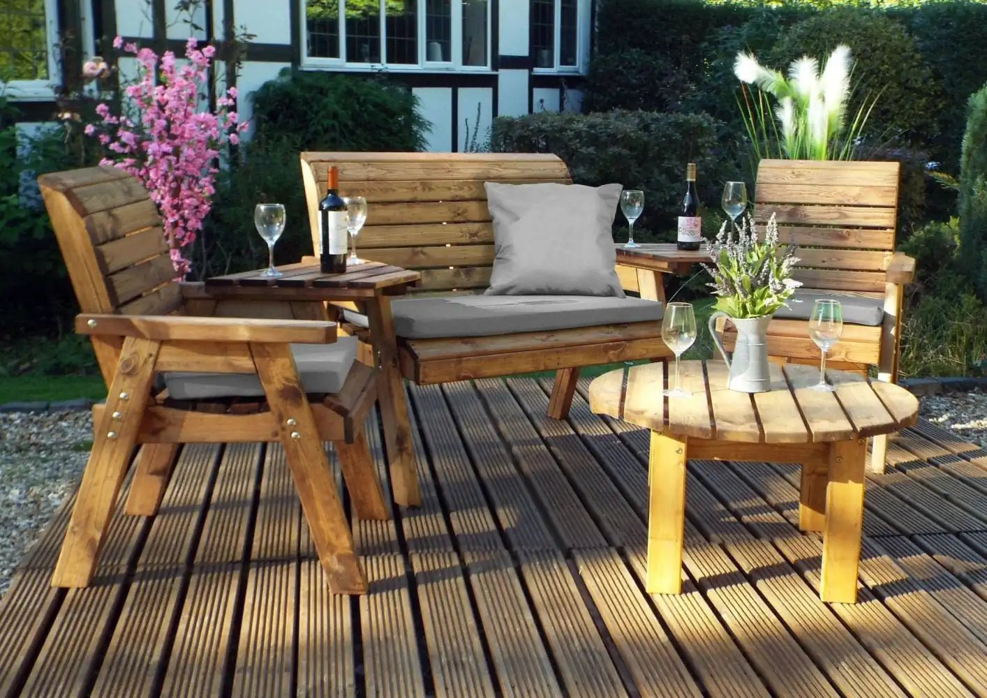 Scatter Grey Cushions for Outdoor Dining by Woven Wood