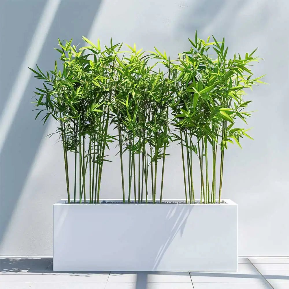 outdoor garden planters white garden plant pots woven wood