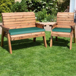 Contemporary comfort: Garden love seat with sleek lines for modern outdoor living.