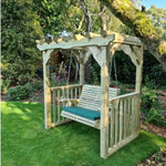 outdoor garden swing seats wooden two seats Woven Wood