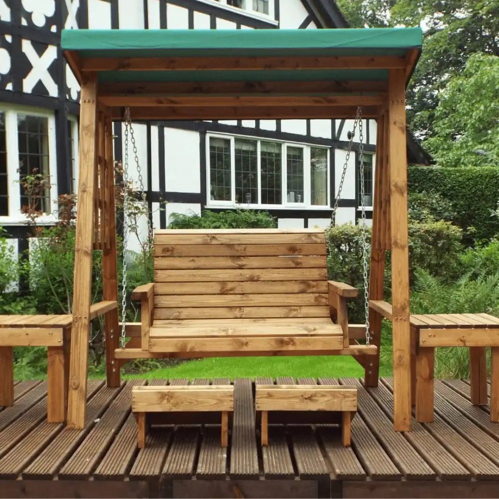 Add a touch of whimsy to your backyard with this wooden swing seat, perfect for kids and adults alike.