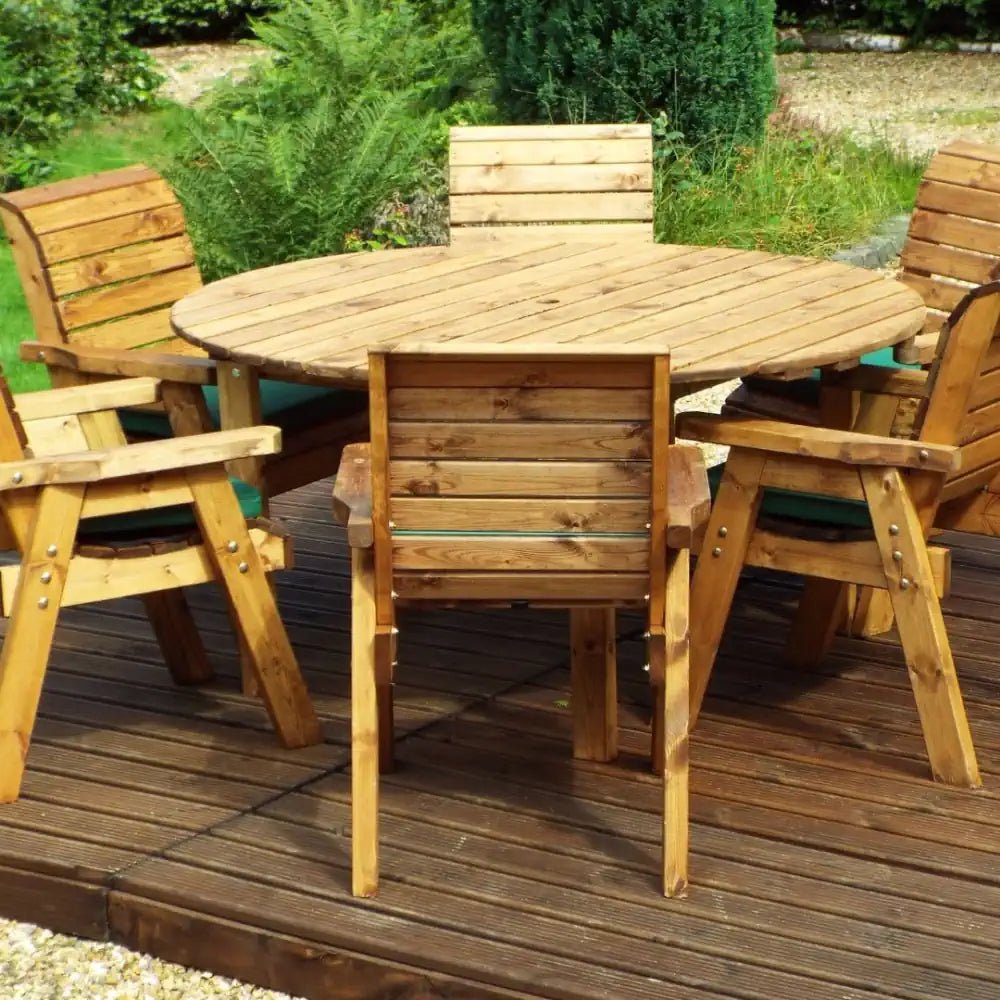 Elevate your backyard with a stunning Wooden Dining Set, adding warmth and natural beauty to your outdoor space.