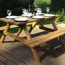 Wooden Camping bench by Woven Wood