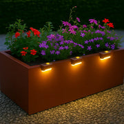 Brown Solar Planter/Fence Lights with Automatic Sensor