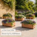 20 Invisible Rubber Pot Feet with Non-Slip Surface Grip & Adhesive Pads - 4.8cm Diameter 1.4cm Tall