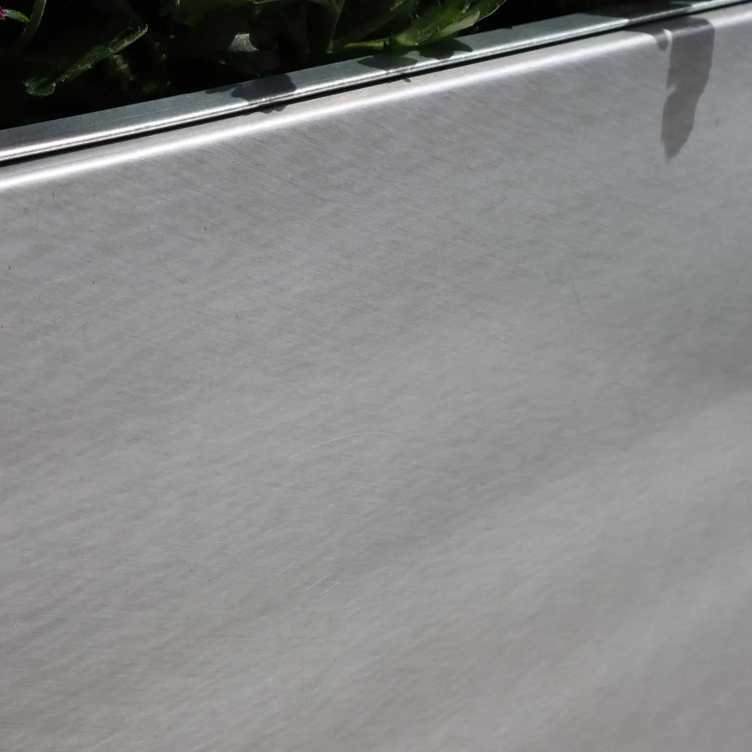 100cm Long Zinc Silver Galvanised 80cm Tall Trough Planter