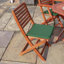 Plumley Six Seater Dining Set Green Cushions