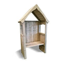 small wooden garden arbour