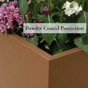 75cm Long Zinc Galvanised Copper 90cm Tall Trough Planter