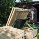 Premier Shiplap Apex Double Bin Store With Solid Back
