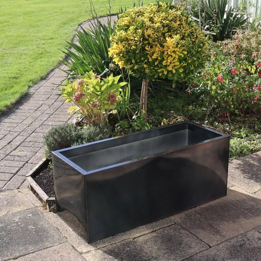 Platinum Black Quality Planter for Posh Garden Decor