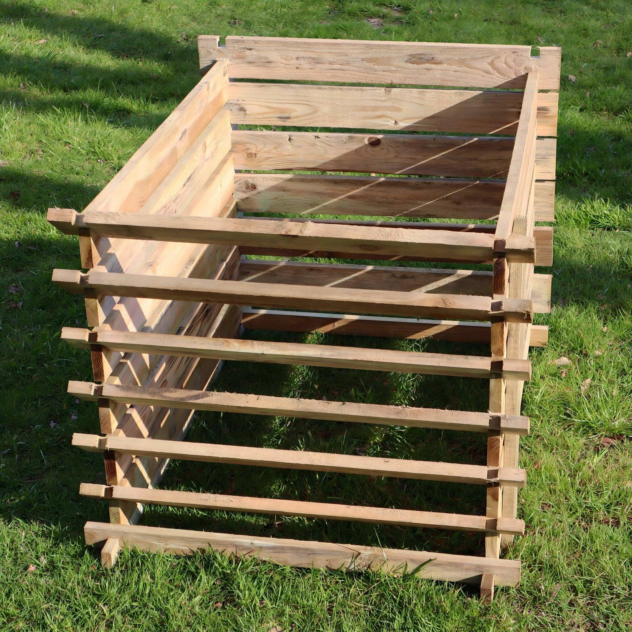 Easy Fill Wooden Compost Bin Composter 897 Litres by Woven Wood™ - Woven Wood