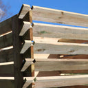 wooden compost bin composter bin 700 litre long-lasting garden compost bin