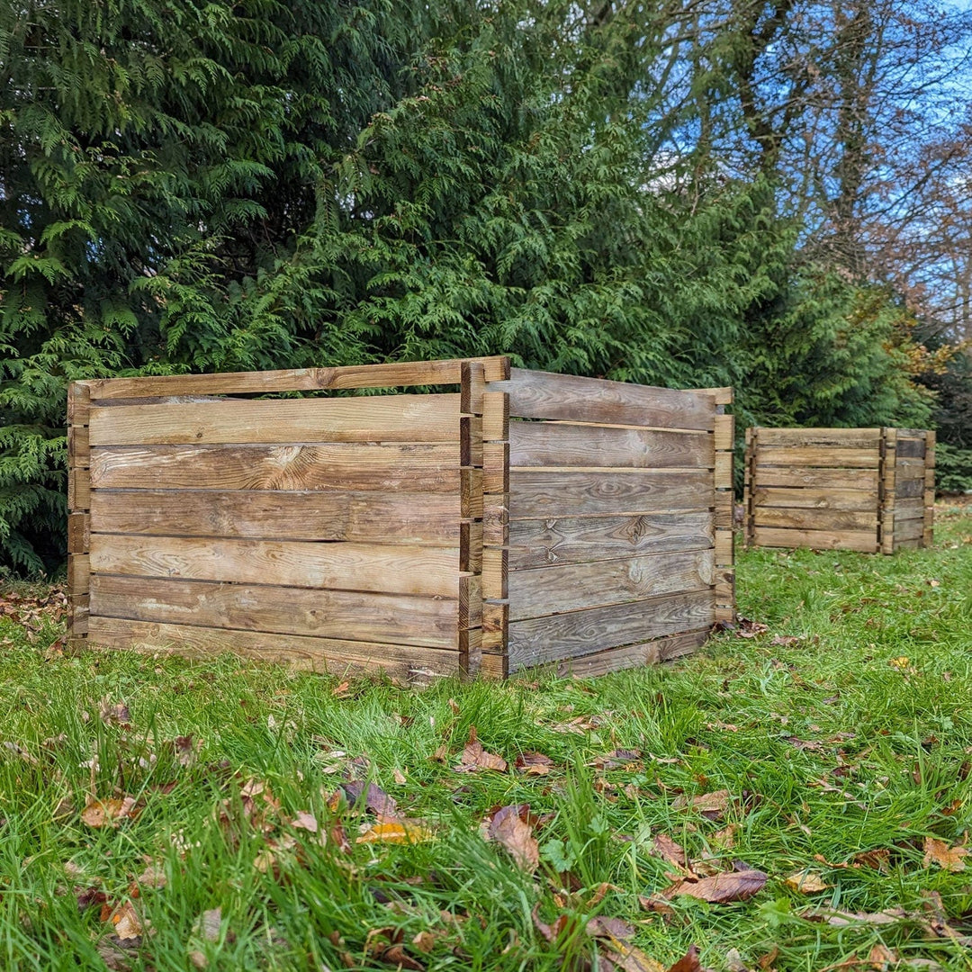 893 Litre Wooden Compost Bin - Large Composter by Woven Wood™