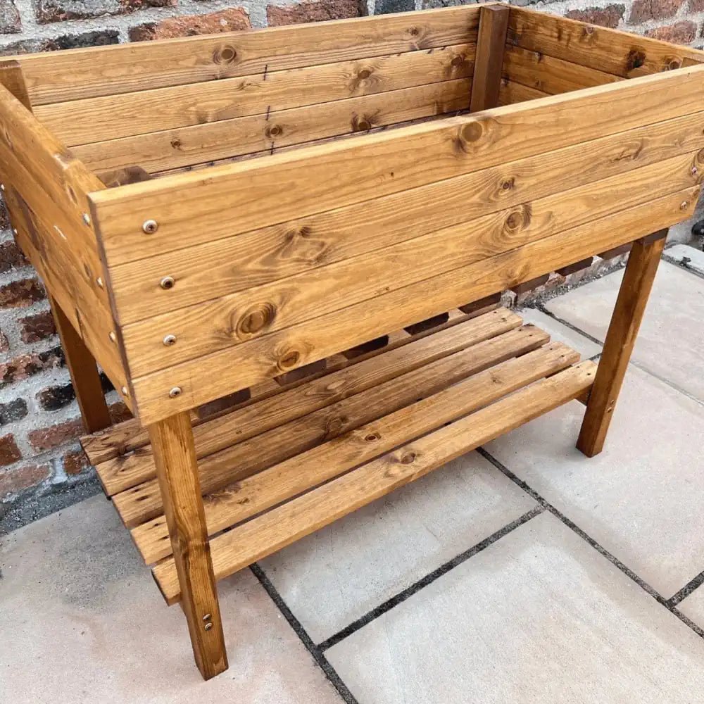 premium standing trough tall planter Woven Wood