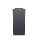 100cm Long Zinc Galvanised Matte Grey 80cm Tall Trough Planter