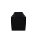 120cm Zinc Galvanised Matte Black Trough Planter