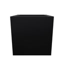 30cm Zinc Galvanised Matte Black Square Planter