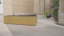 150cm Corten Steel Trough Planter with Feet - Pre-Rusted