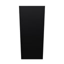 75cm Zinc Galvanised Matte Black Tall Square Planter