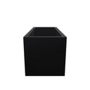 75cm Zinc Galvanised Matte Black Trough Planter