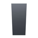 75cm Zinc Galvanised Matte Grey Tall Square Planter