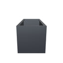 75cm Zinc Galvanised Matte Grey Trough Planter