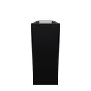 80cm Long Zinc Galvanised Matte Black 60cm Tall Trough Planter