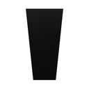 90cm Zinc Galvanised Matte Black Tapered Square Planter