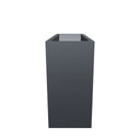 90cm Long Zinc Galvanised Matte Grey 60cm Tall Trough Planter