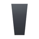 90cm Zinc Galvanised Matte Grey Tall Flared Tapered Square Planter