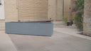 Flatpacked zinc galvanised trough planter matte grey assembly video