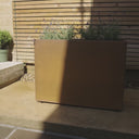80cm Long Corten Steel Long Tall Trough Metal Planter with Feet - Pre-Rusted