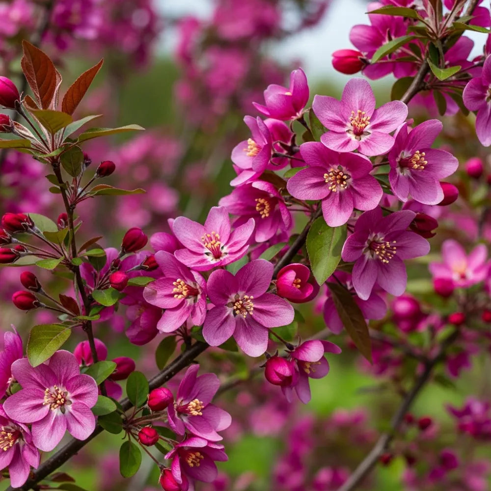 5ft 'Profusion Improved' Crabapple Tree | Malus moerlandsii | 9L Pot  | 2 Years Old