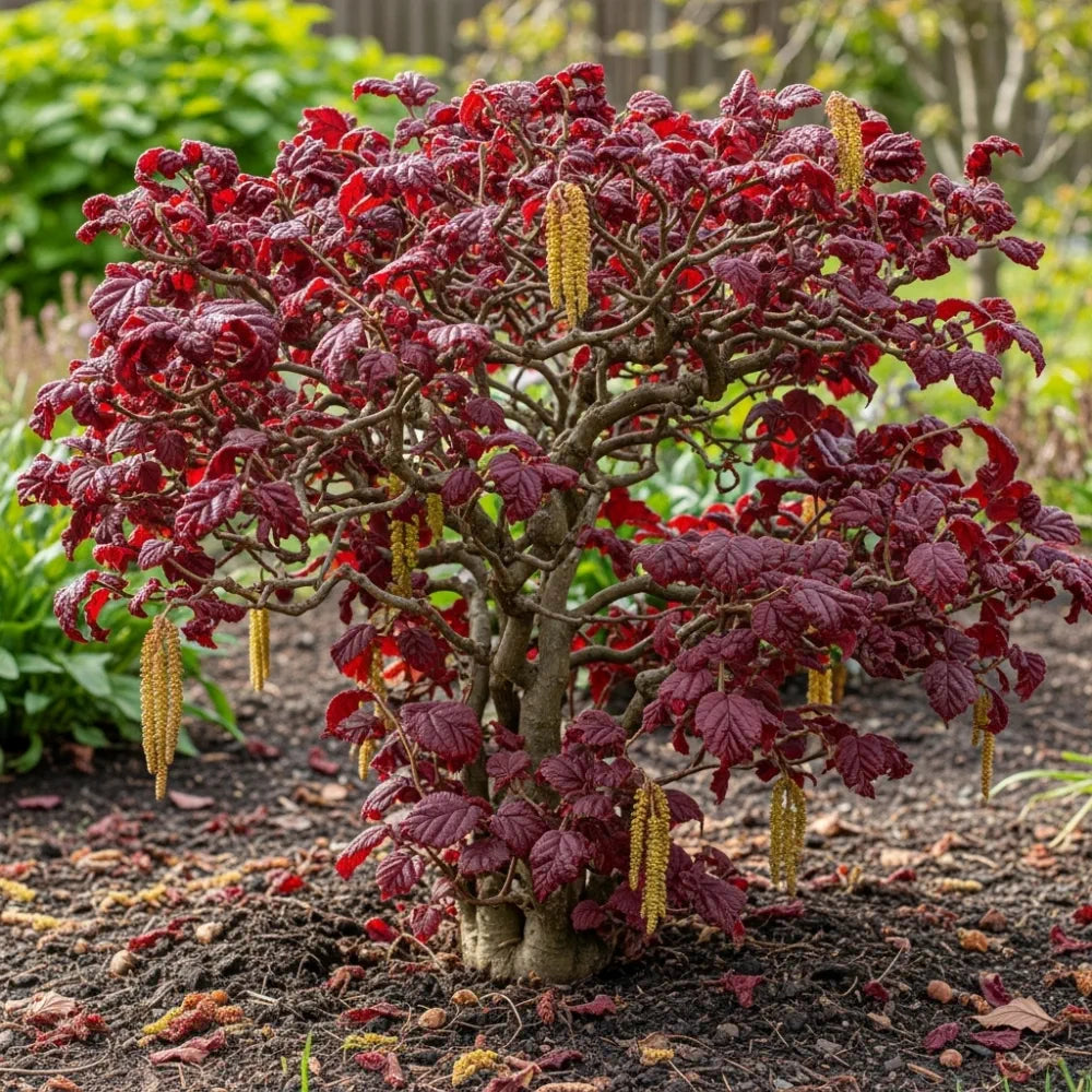 3ft Purple Corkscrew Hazel | Corylus avellana 'Red Majestic' | 2 Years Old | 9L Pot