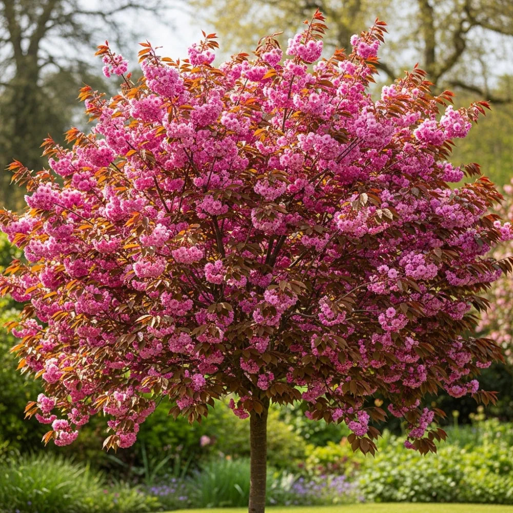 8ft Half-Standard 'Royal Burgundy' Mature Purple Leaf Cherry Blossom Tree | 6/8cm Girth | Grown in 20L Airpot