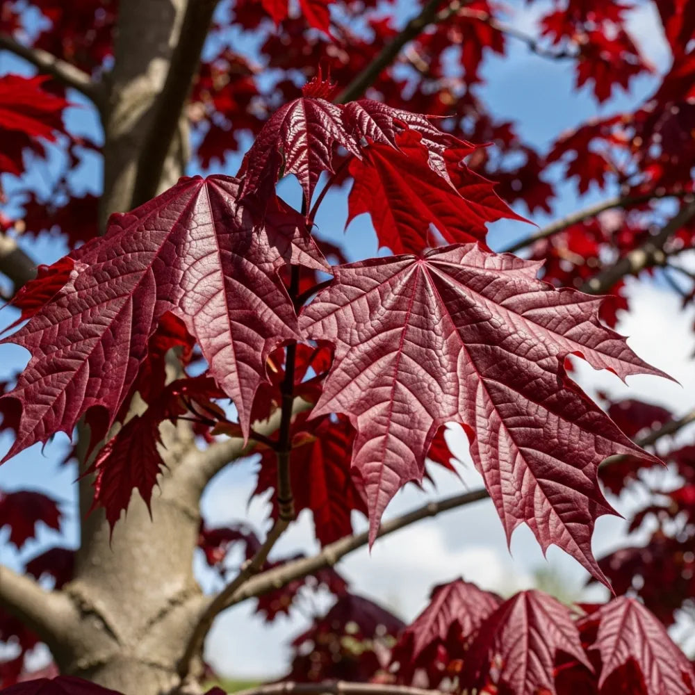 6ft Acer 'Crimson King' | Purple-Leaved Maple Tree | 9L Pot | 2 Years Old