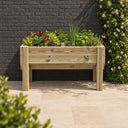 Raised Veg Trug / Planter planted in a garden setting