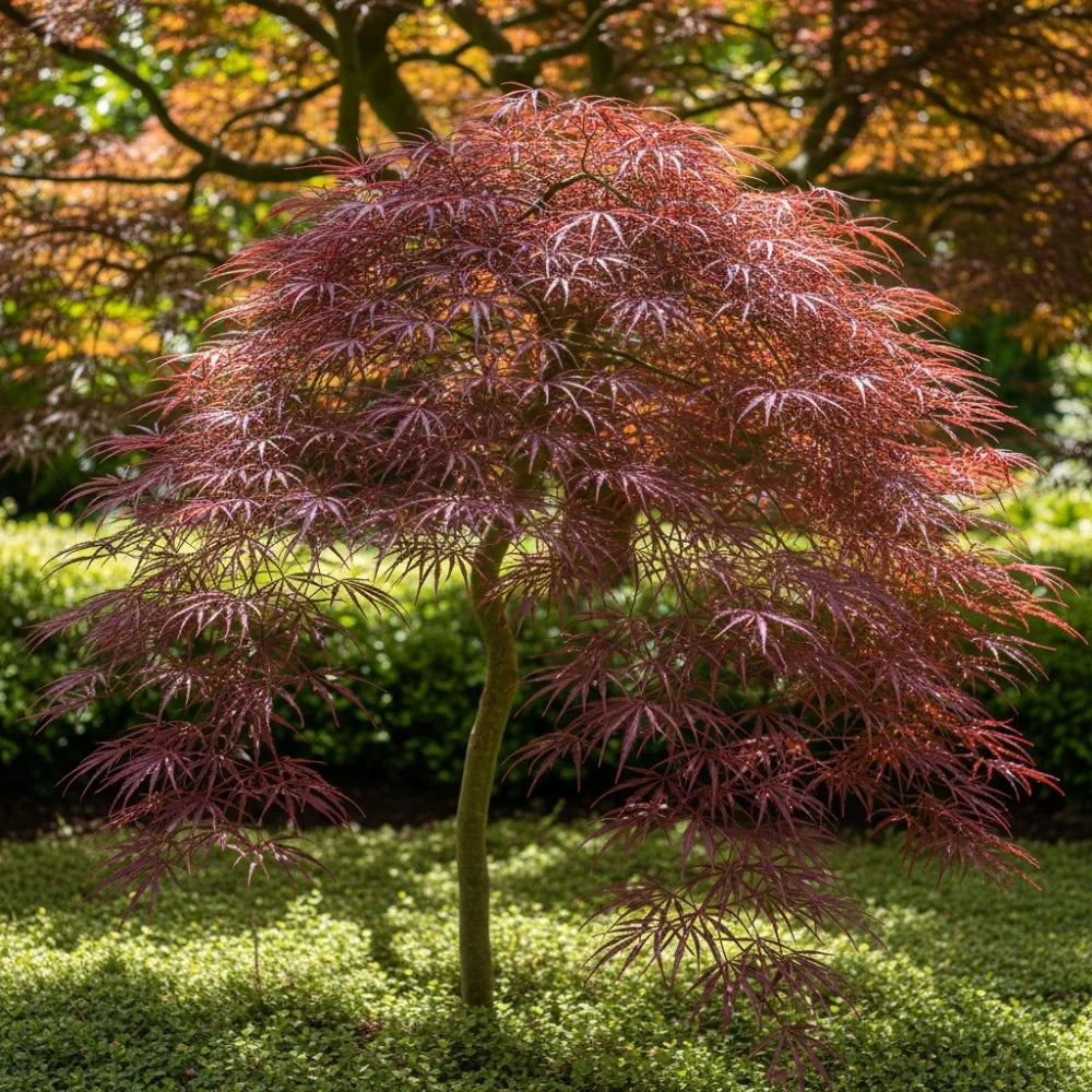 4ft Red Weeping Japanese Maple Tree | Acer palmatum 'Garnet' | 7.5L Pot