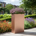 DAMAGED (READ DESCRIPTION) 75cm Long Zinc Galvanised Rose Gold 90cm Tall Trough Planter