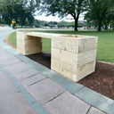 180cm Customisable Wooden Planter Bench