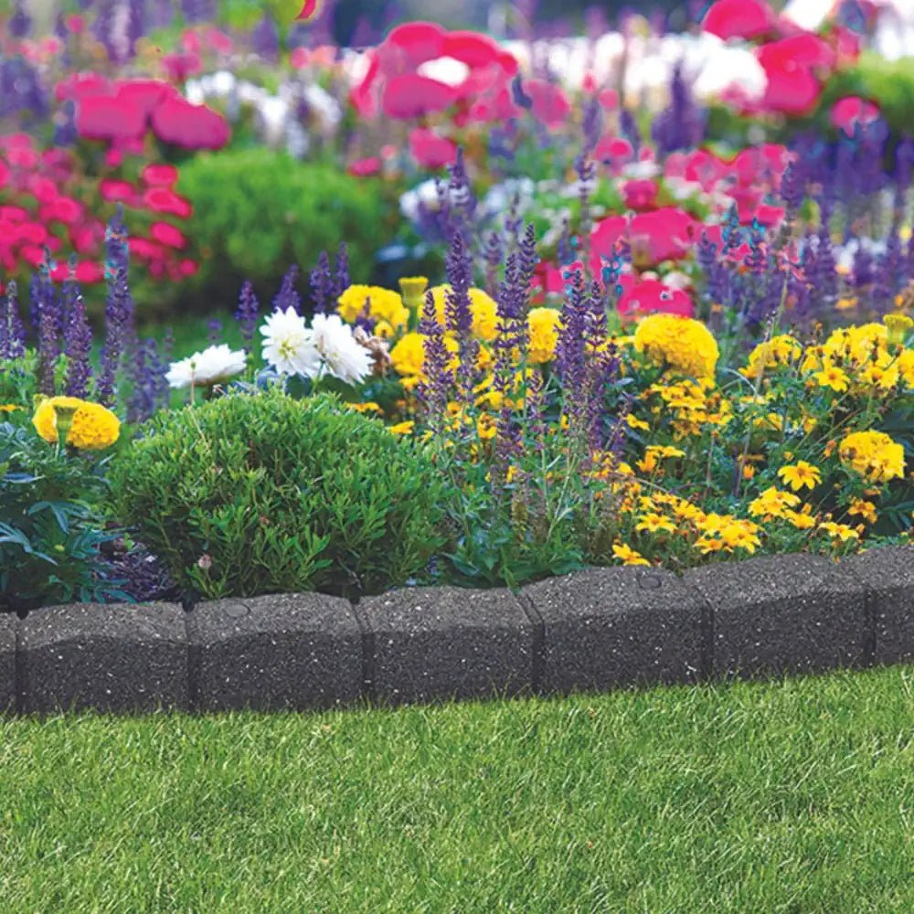 Create a natural-looking border using recycled lawn edging, blending seamlessly with your landscape.