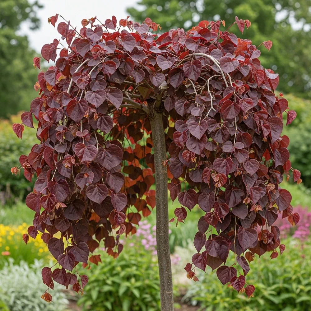 Ruby Robe Tree 4ft 'Ruby Falls' Weeping Redbud Tree | Cercis canadensis | 4.5L Pot ...