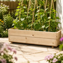 Premium Wood Runner Bean Planter with Feet
